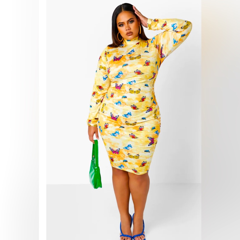 Butterfly Bodycon Dress